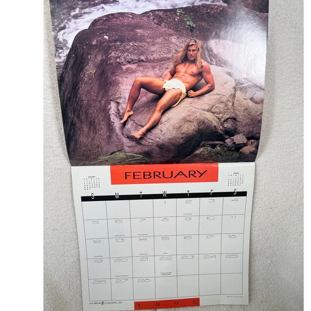 Vintage Fabio 1995 Calendar 16 Month Wall Calendar Day Dream Publishing 90s Pop